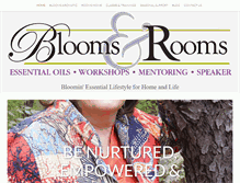 Tablet Screenshot of bloomsandrooms.com